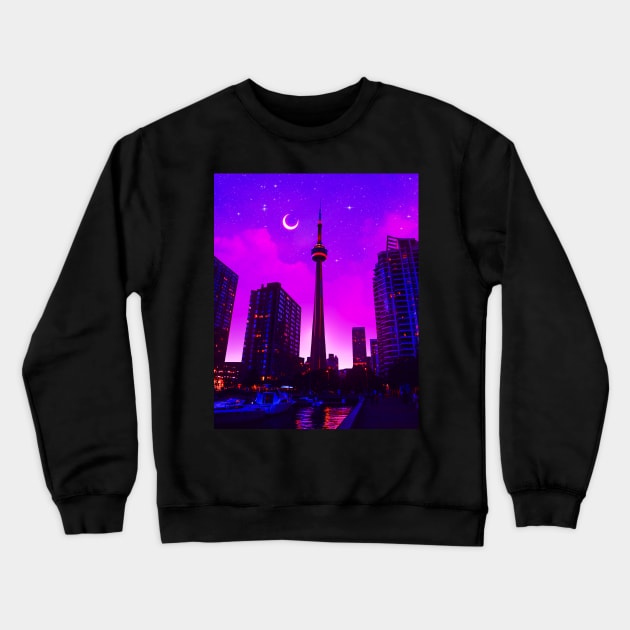 Neon dawn Crewneck Sweatshirt by Ritvik Takkar